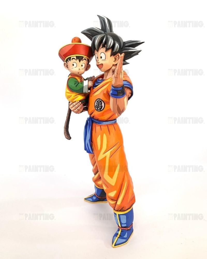 30CM Dragon Ball Z Goku & Gohan Figure Repaint