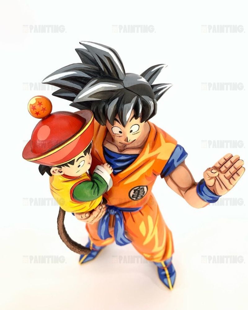 30CM Dragon Ball Z Goku & Gohan Figure Repaint