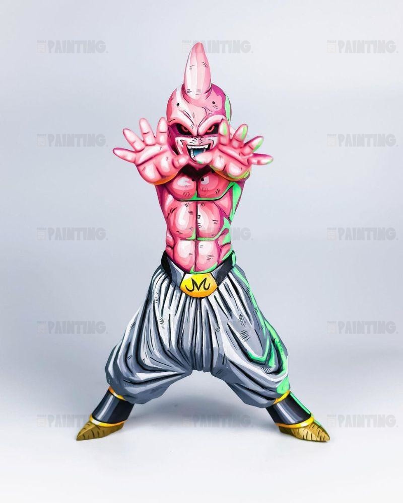 18CM Dragon Ball Z Majin Buu Figure Repaint - 2D Figure Painting