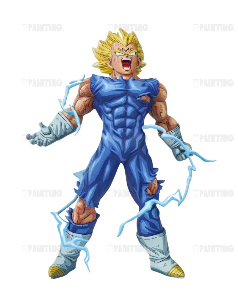 30CM Dragon Ball Z Majin Vegeta Final Explosion Figure Repaint