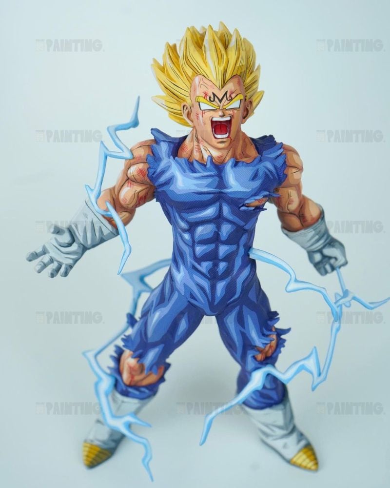 30CM Dragon Ball Z Majin Vegeta Final Explosion Figure Repaint