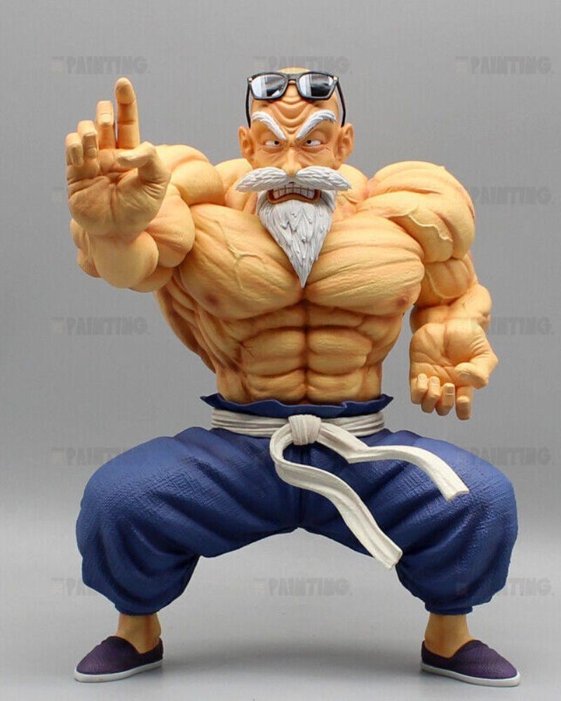 24CM Dragon Ball Z Master Roshi Figure Repaint - 2D Figure Painting