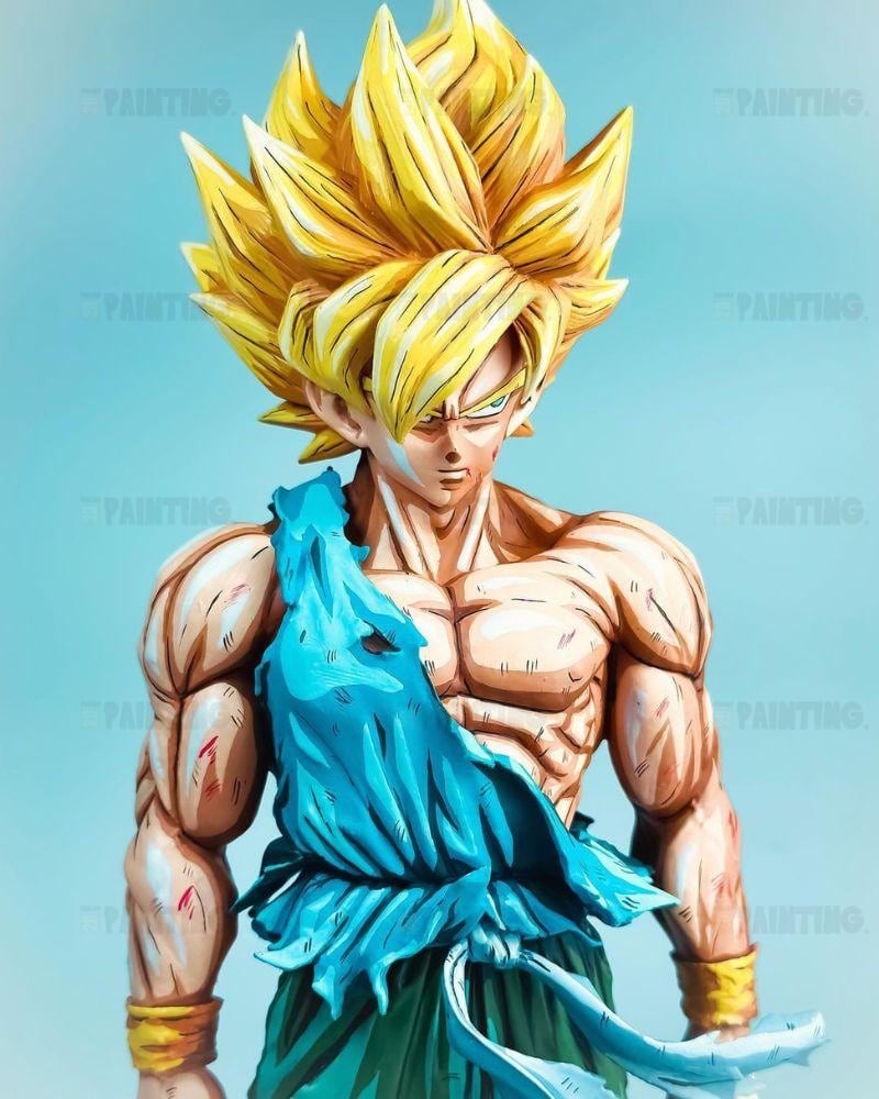 30CM Dragon Ball Z Son Goku Namek Repaint - 2D Figure Painting