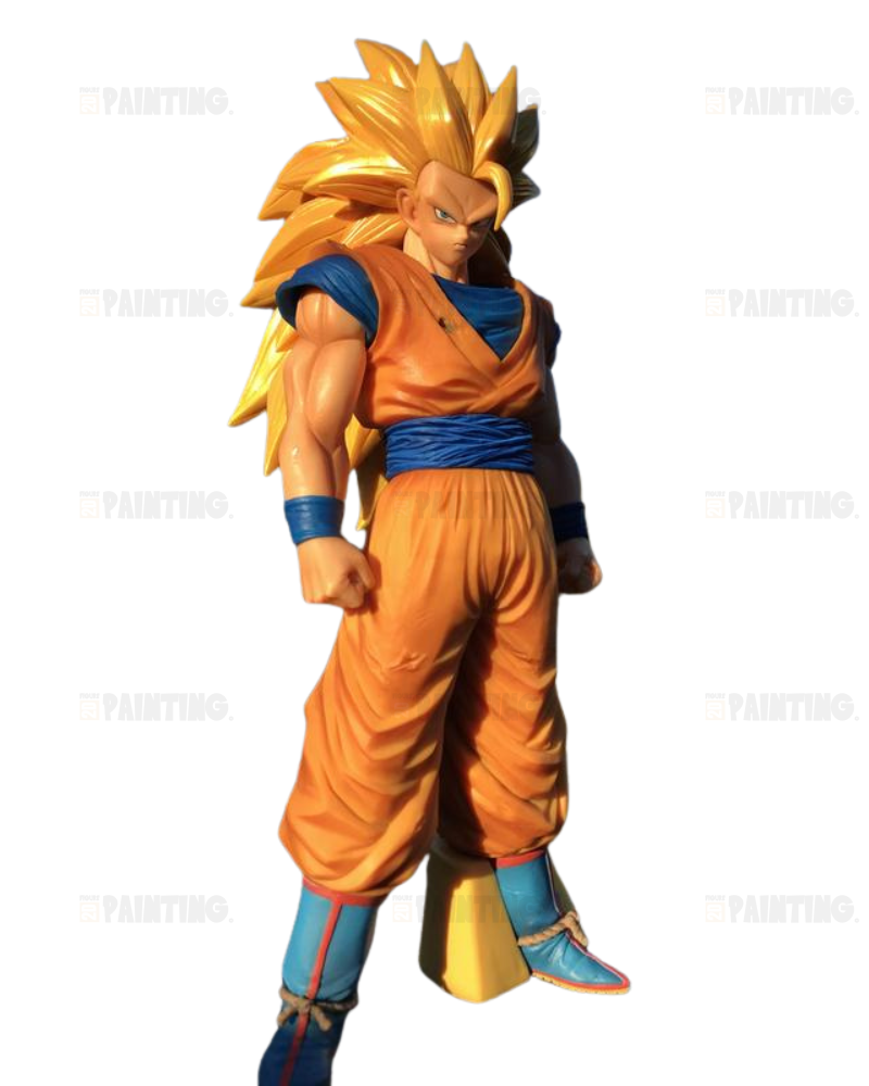 30CM Dragon Ball Z Son Goku SSJ3 Figure Repaint