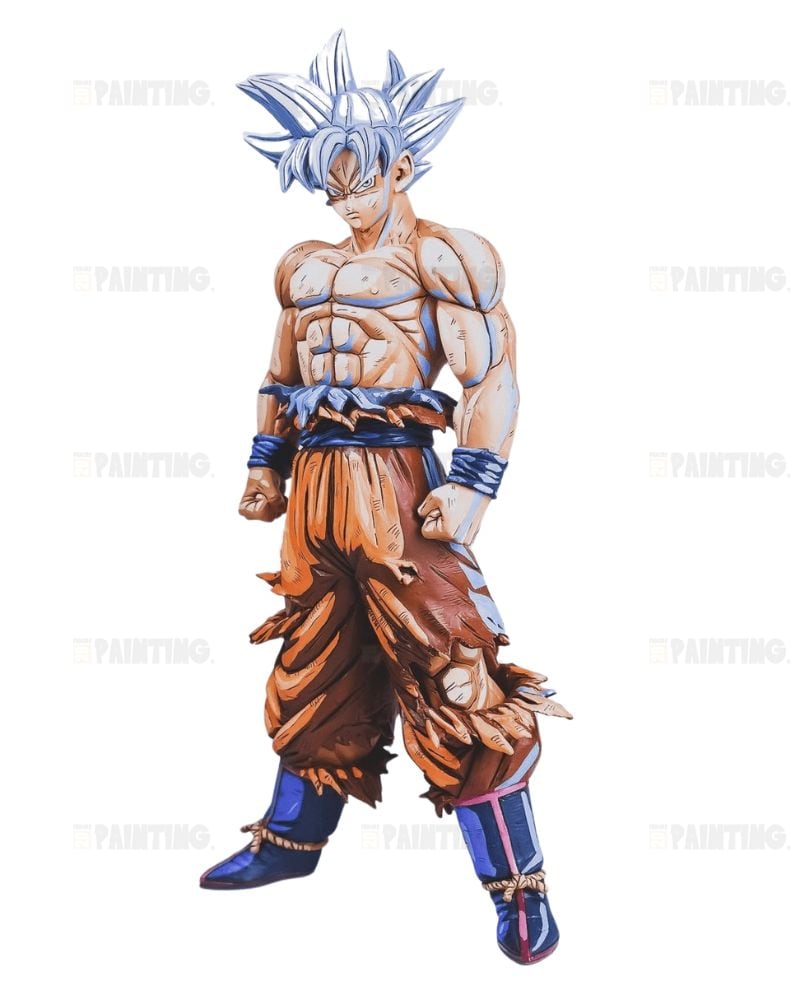 31CM Dragon Ball Z Son Goku Ultra Instinct Figure Repaint