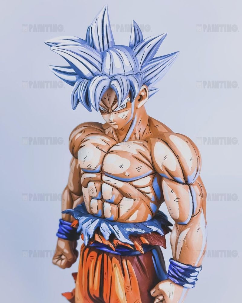 31CM Dragon Ball Z Son Goku Ultra Instinct Figure Repaint