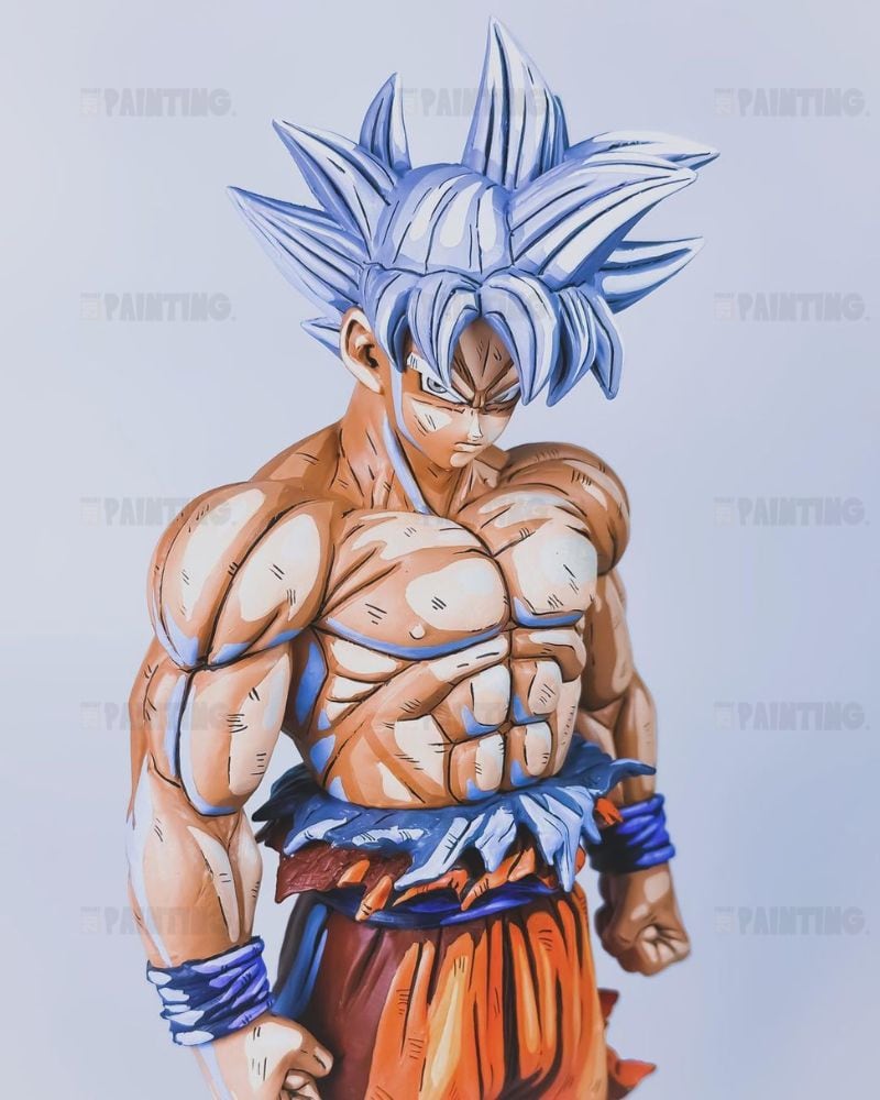 31CM Dragon Ball Z Son Goku Ultra Instinct Figure Repaint