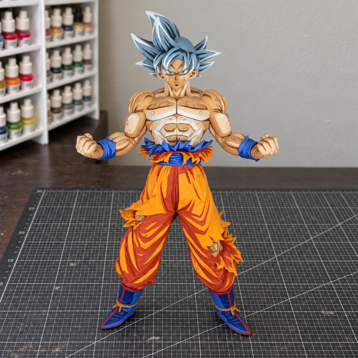 Anime Style 2D Figure Paint Son Goku Ultra Instinct — workshop