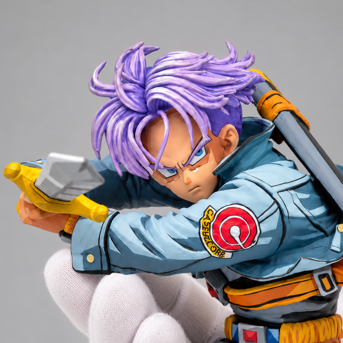 Dragon Ball Trunks Budokai 4 Figure Repaint 2D Anime Colour — head and shoulders