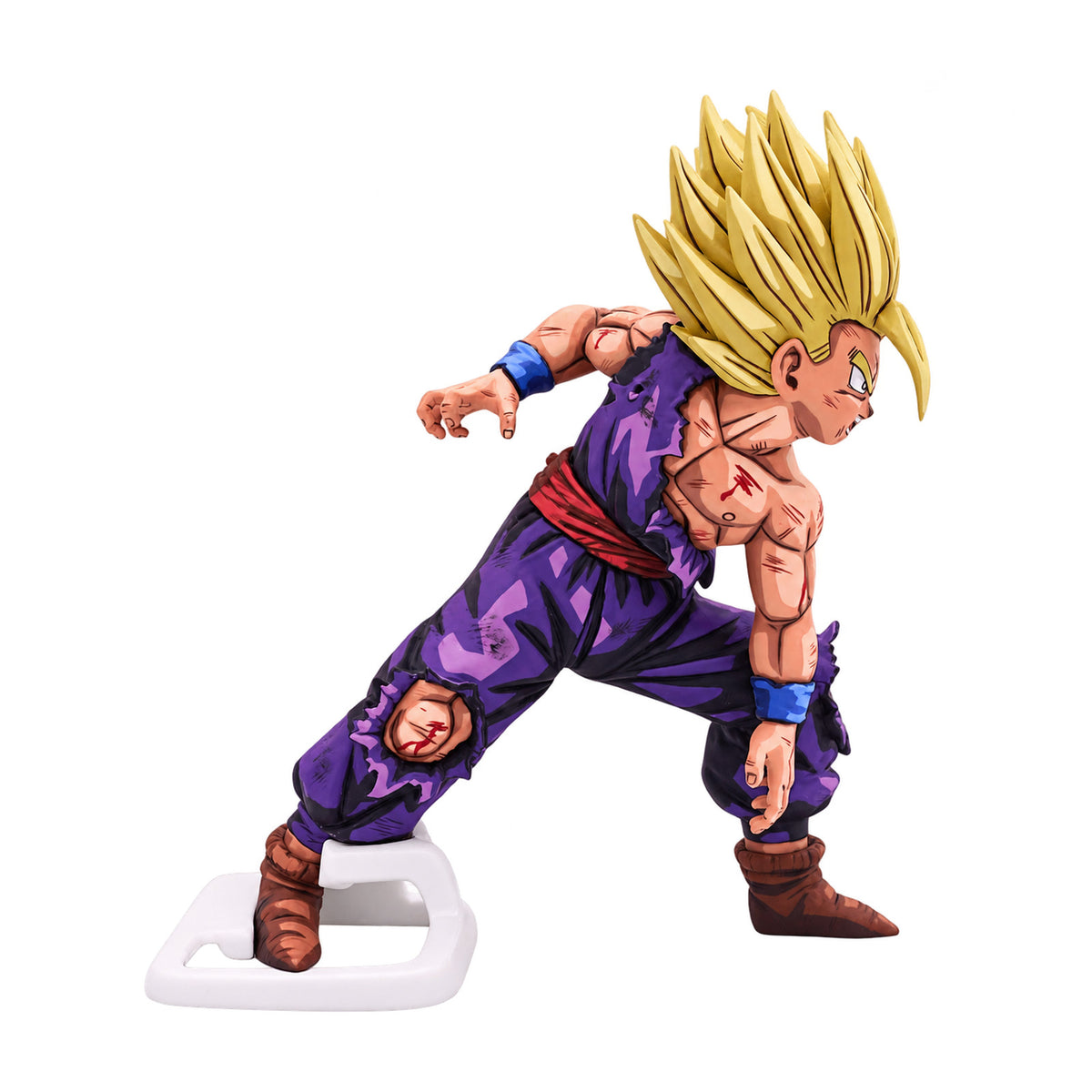 Hand-Painted Dragon Ball Super Saiyan Gohan Battle-Damaged Figure Repaint — main