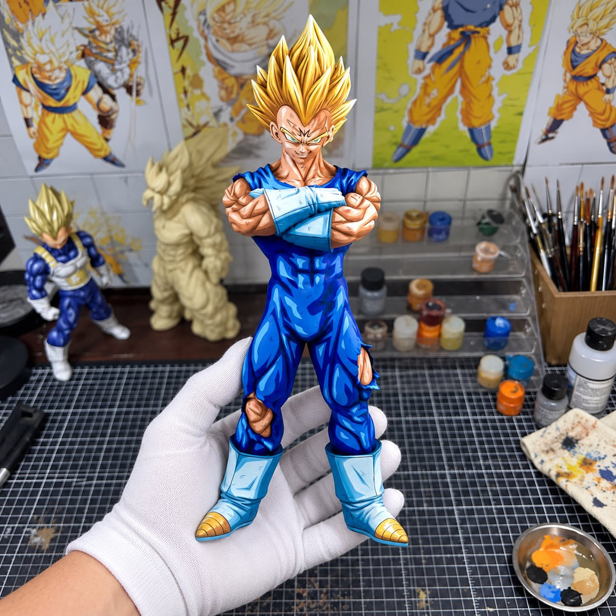 Dragon Ball Z Grandista Nero Vegeta Figure Repaint — hand or studio
