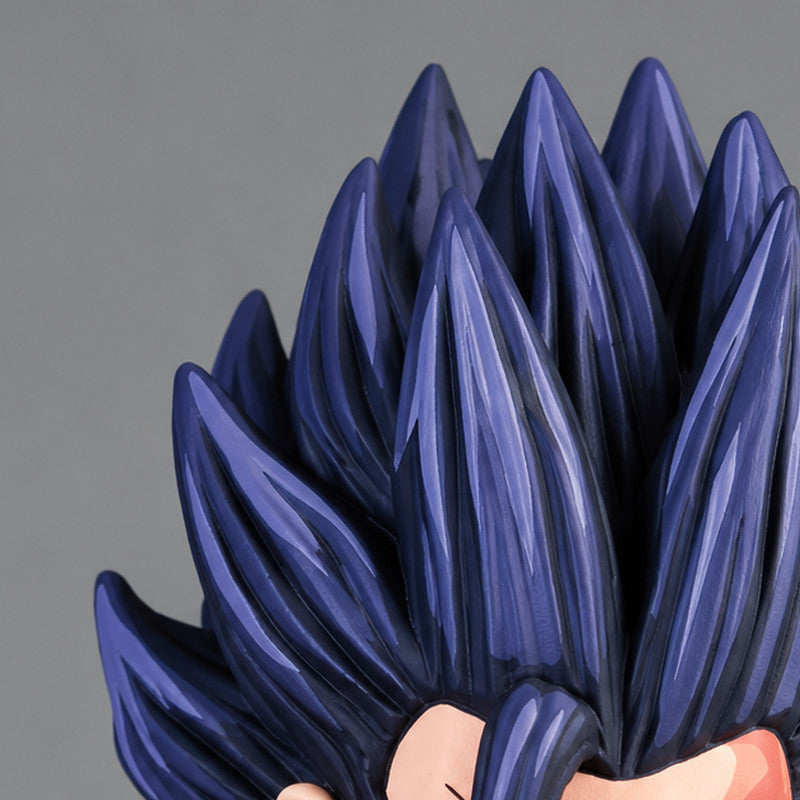 Custom Dragon Ball Super Saiyan 4 Gohan Figure Repaint — close-up of hair sculpt and painted highlights