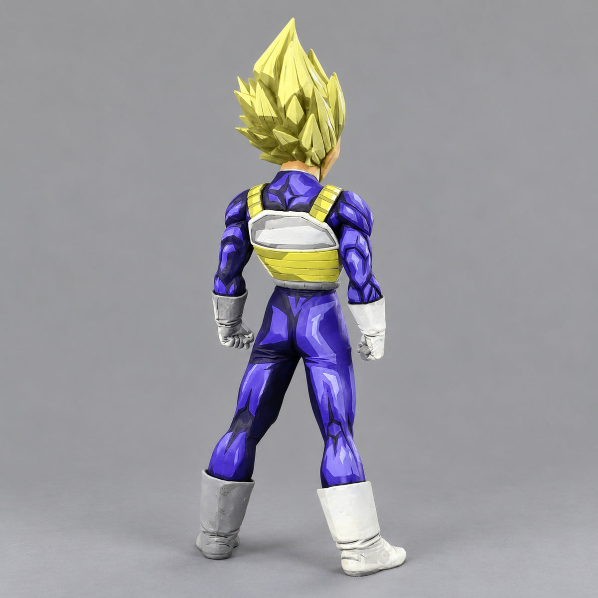 Anime Style Dragon Ball Z SSJ2 Vegeta Figure Repaint — Actual rear view