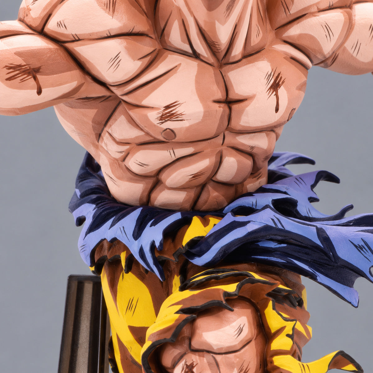 Dragon Ball Son Goku Tenkaichi Budokai Figure Repaint — scarred chest and abdomen excluding open hand and head
