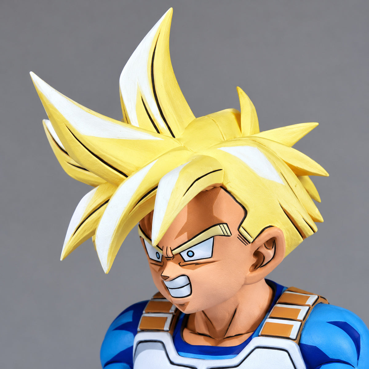 Dragon Ball Super Saiyan Son Gohan Figure Repaint — 15 cm Armoured Version — Head and face detail