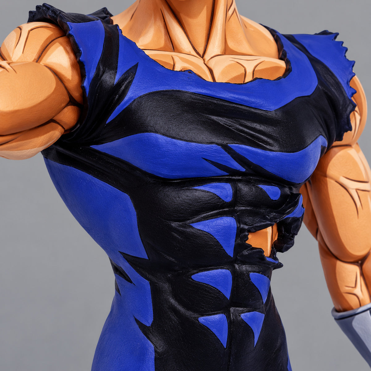 Prize G Majin Vegeta SSJ Figure Repaint — torn navy torso suit and painted abdominal shading