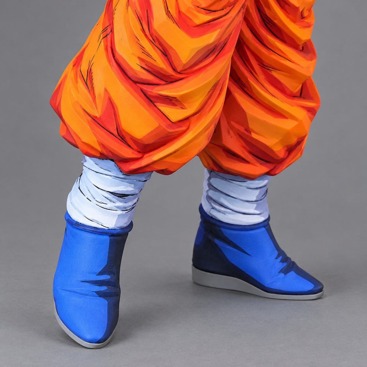 Dragon Ball Z Goodbye Son Goku Figure Repaint — blue boots and orange trouser cuffs
