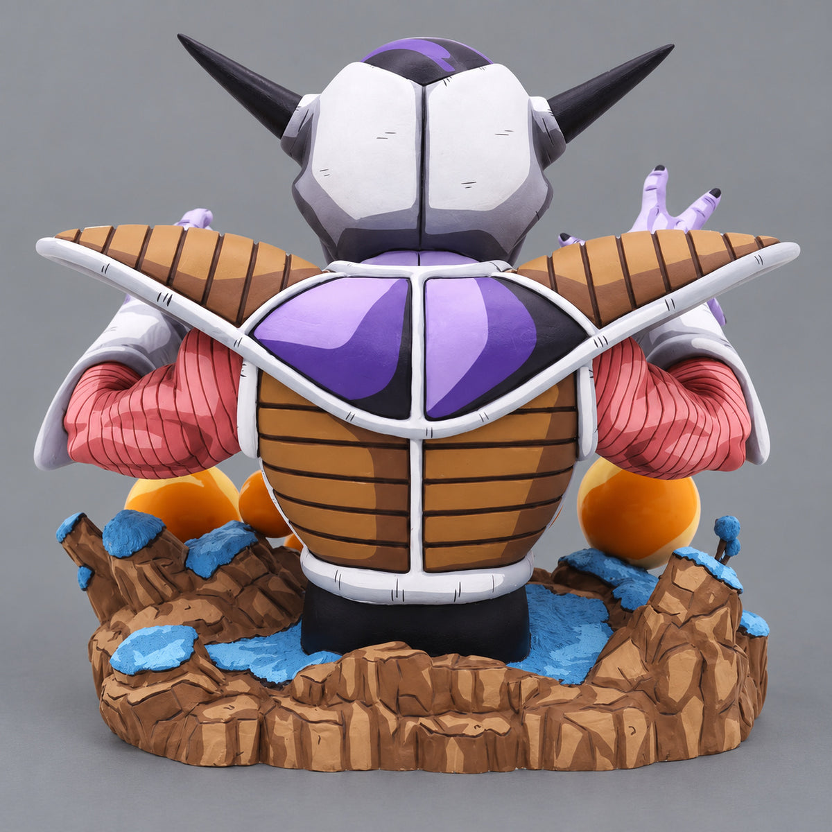 Dragon Ball Frieza Diorama Figure Repaint — Photographed rear view