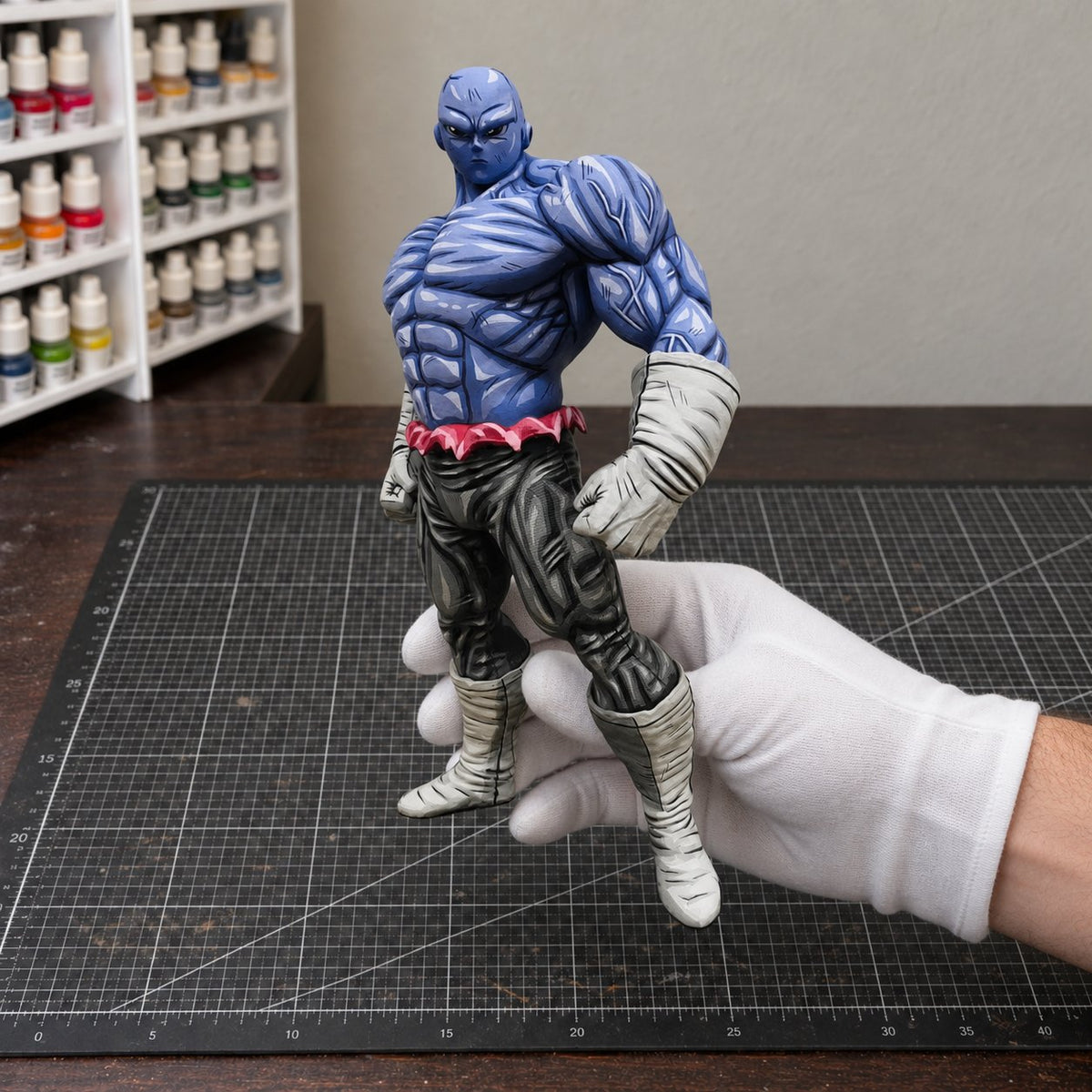 Dragon Ball Super Jiren Anime Figure Repaint — workshop view