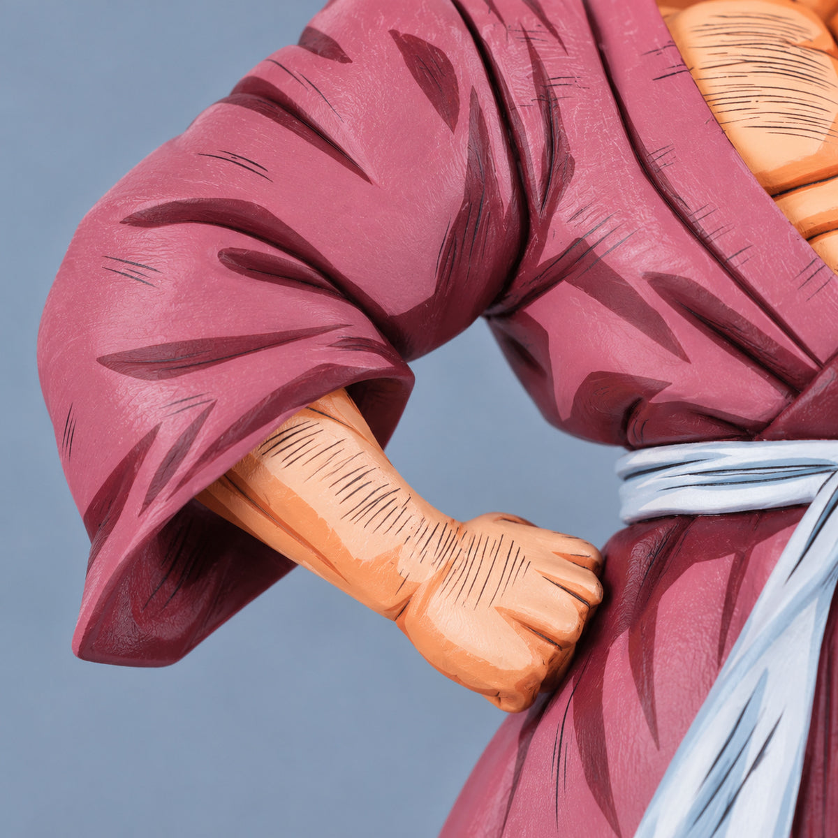 Dragon Ball Z Duel Future Mr. Satan Figure Repaint — hand on hip with maroon sleeve