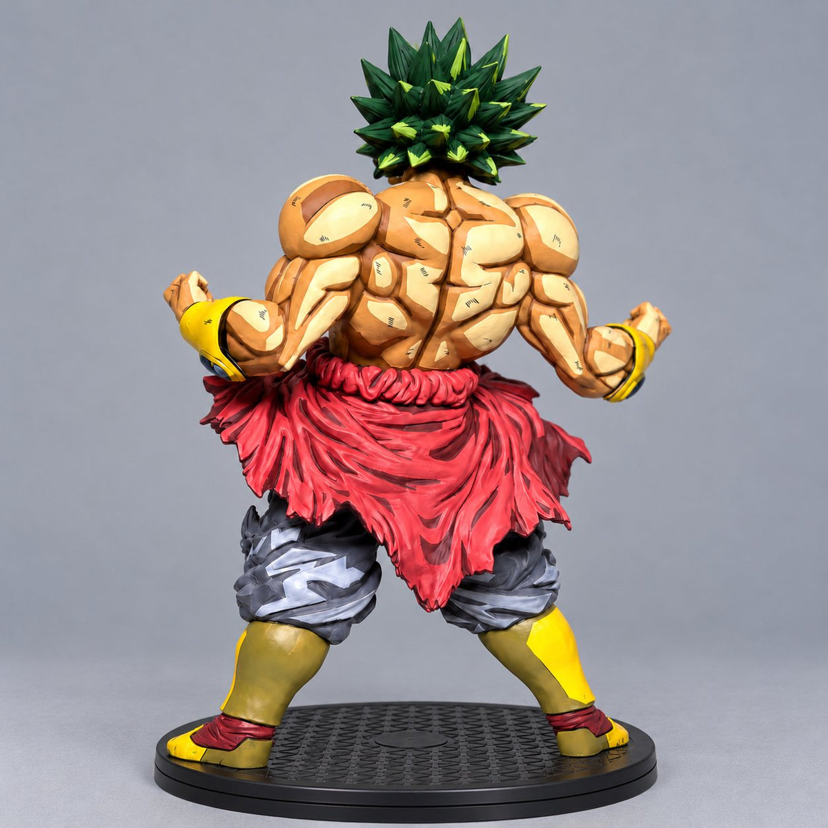 Custom Dragon Ball Super Saiyan Broly Anime Figure Repaint — Photographed rear or alternate view
