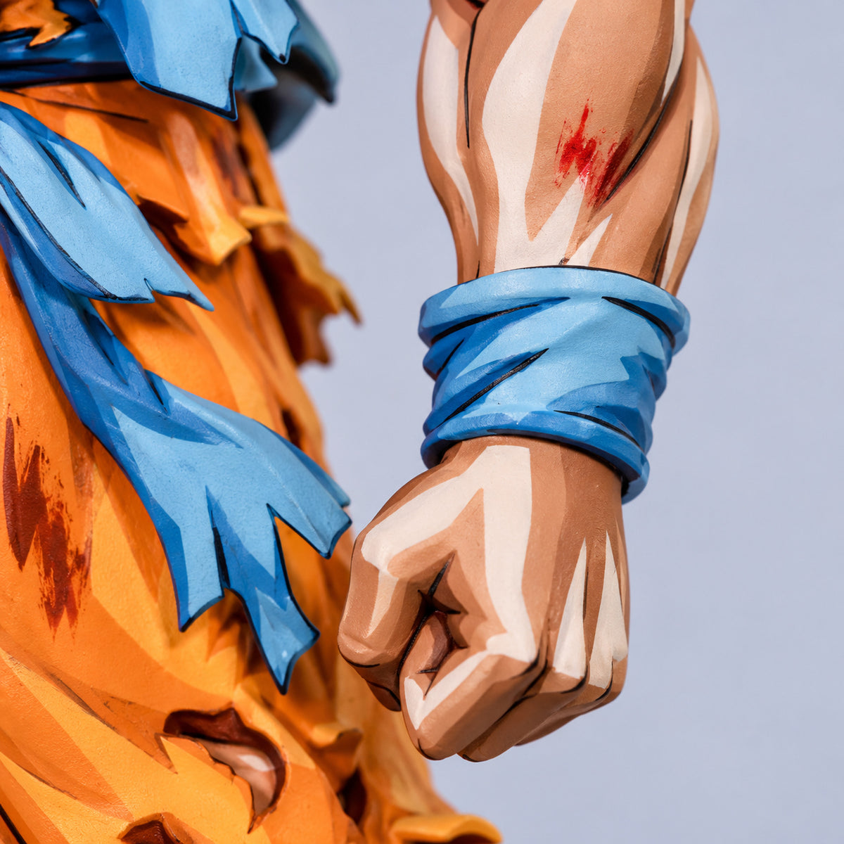 Dragon Ball 2D Anime Colour Namek Goku Figure Repaint — hand with blue wristband
