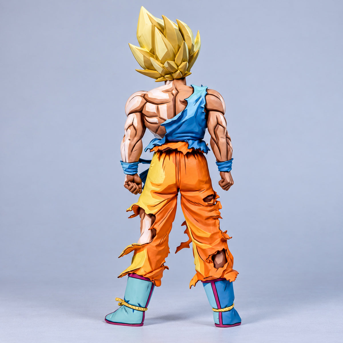 Dragon Ball 2D Anime Colour Namek Goku Figure Repaint — Photographed rear or alternate view