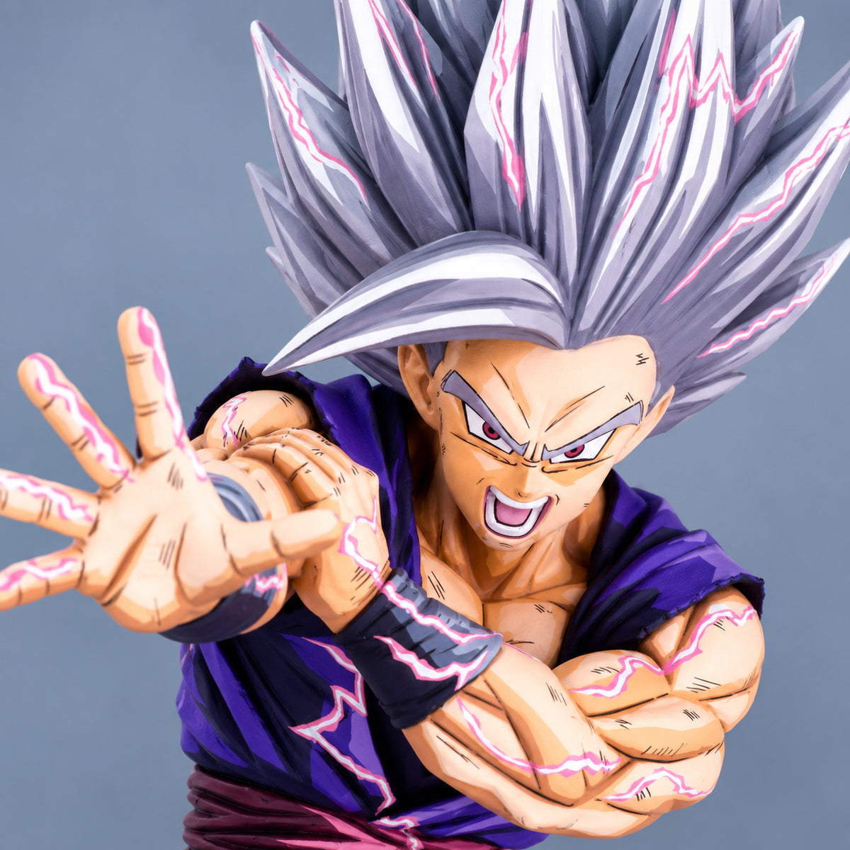 Anime Colour Dragon Ball Son Gohan Beast Figure Repaint — Head and face detail