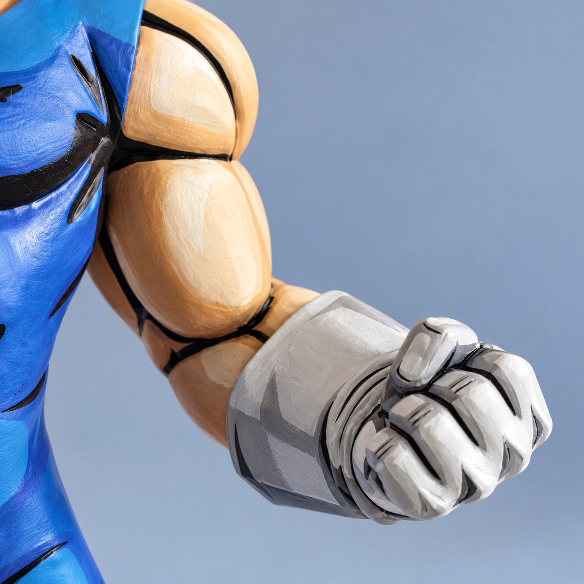 Dragon Ball Vegeta SSJ Anime 2D Figure Repaint — clenched pale glove and bare forearm