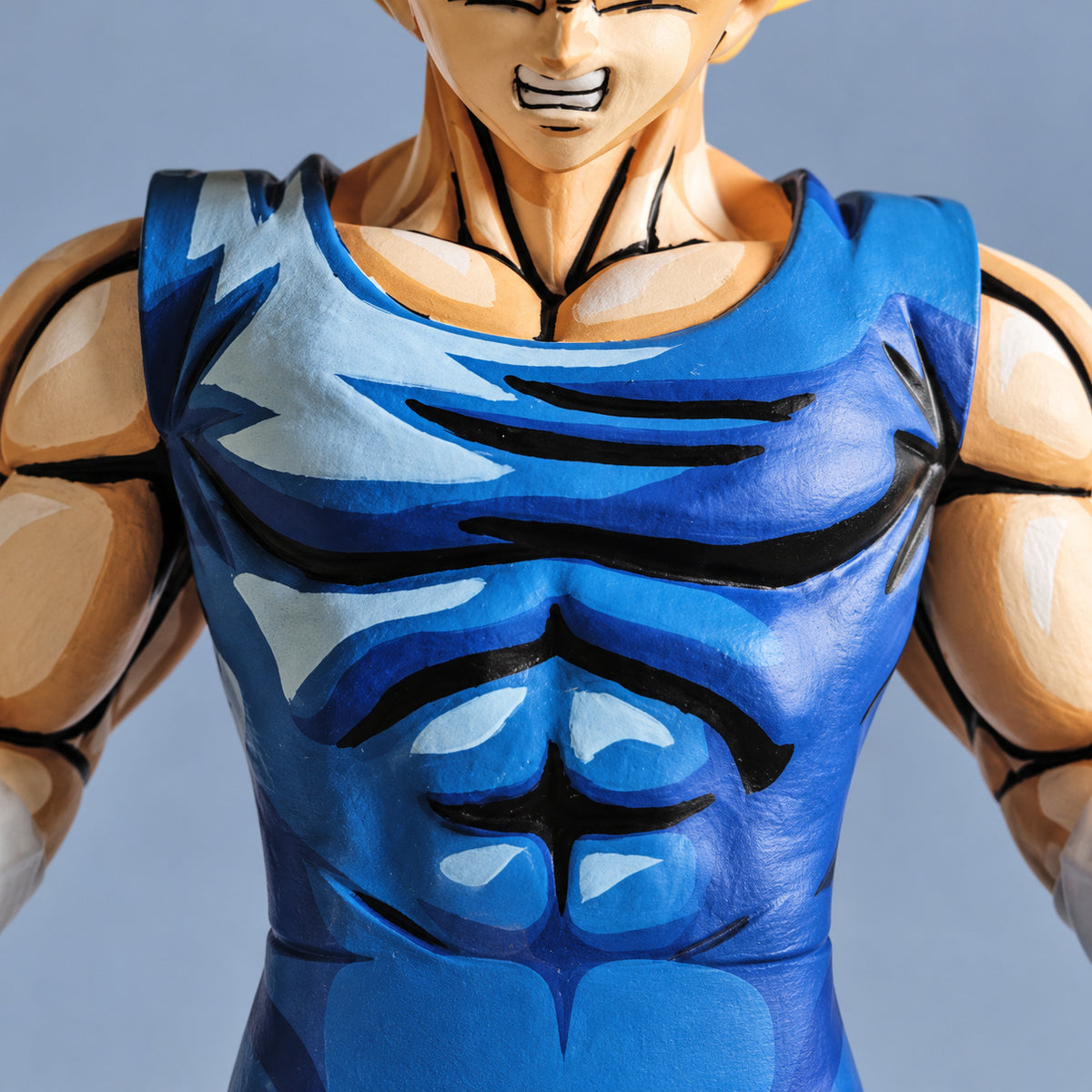 Dragon Ball Vegeta SSJ Anime 2D Figure Repaint — blue chest suit muscle shading