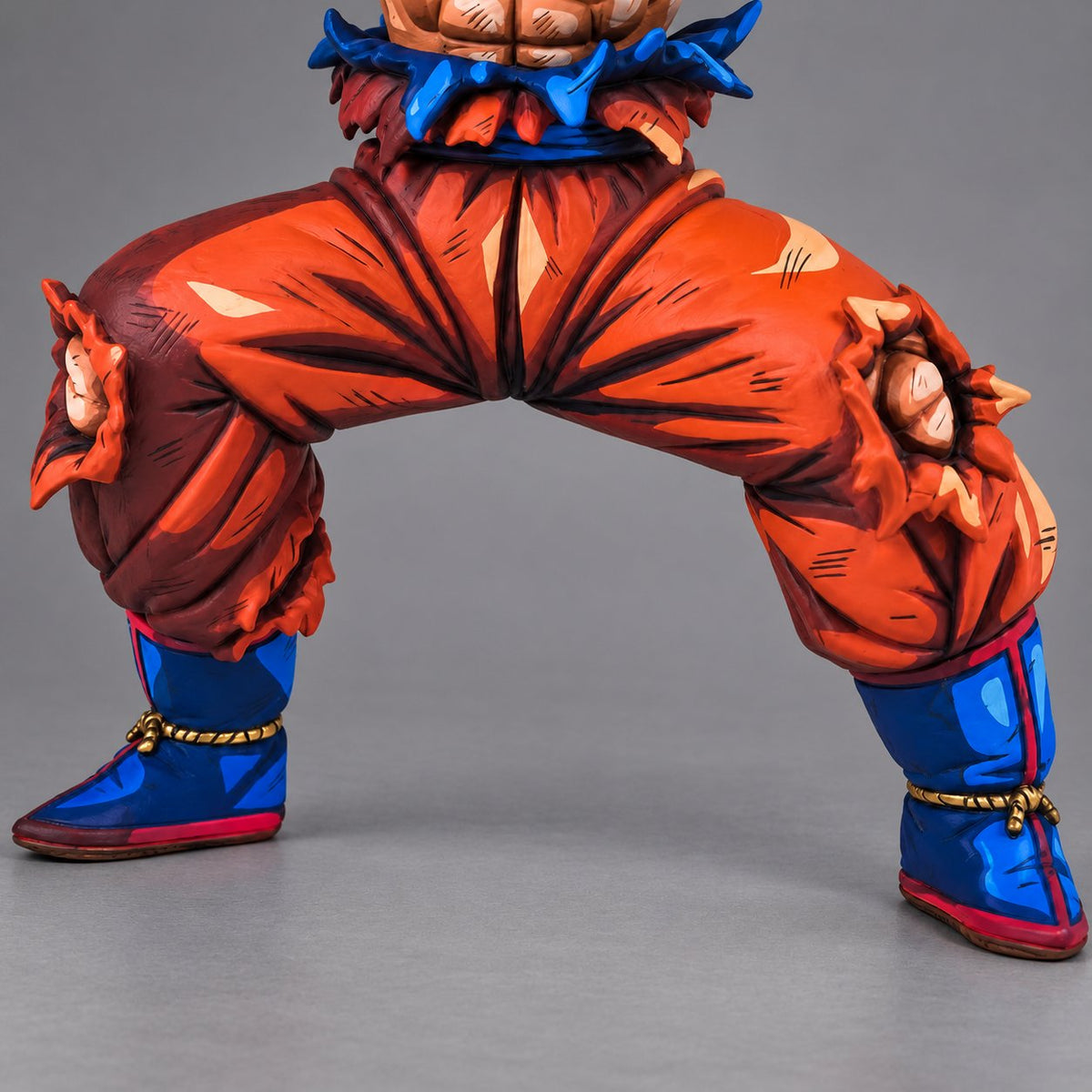 Anime Colour Dragon Ball Super Son Goku Ultra Instinct Figure Repaint — lower figure detail