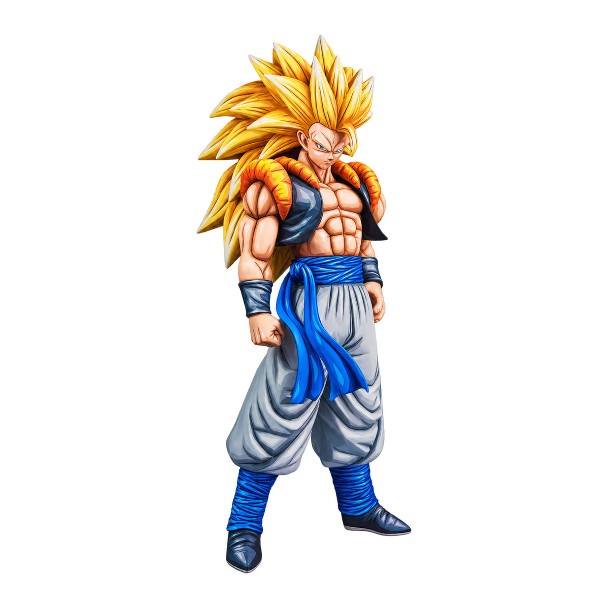 2D Comic Colour Dragon Ball Gogeta SSJ3 Figure Repaint — full figure