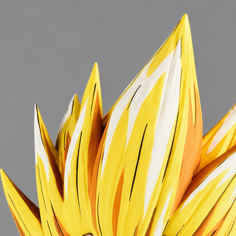 Dragon Ball Z Vegeta SSJ Figure Repaint — close-up of hair sculpt and painted highlights