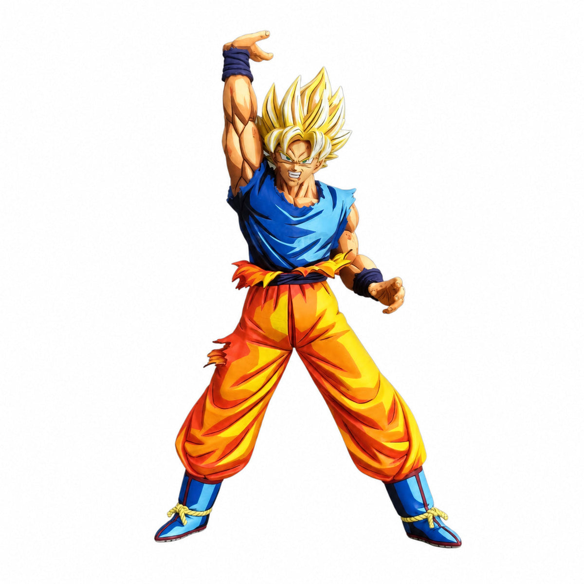 Spirit Bomb Dragon Ball Super Saiyan Goku Figure Repaint — full figure