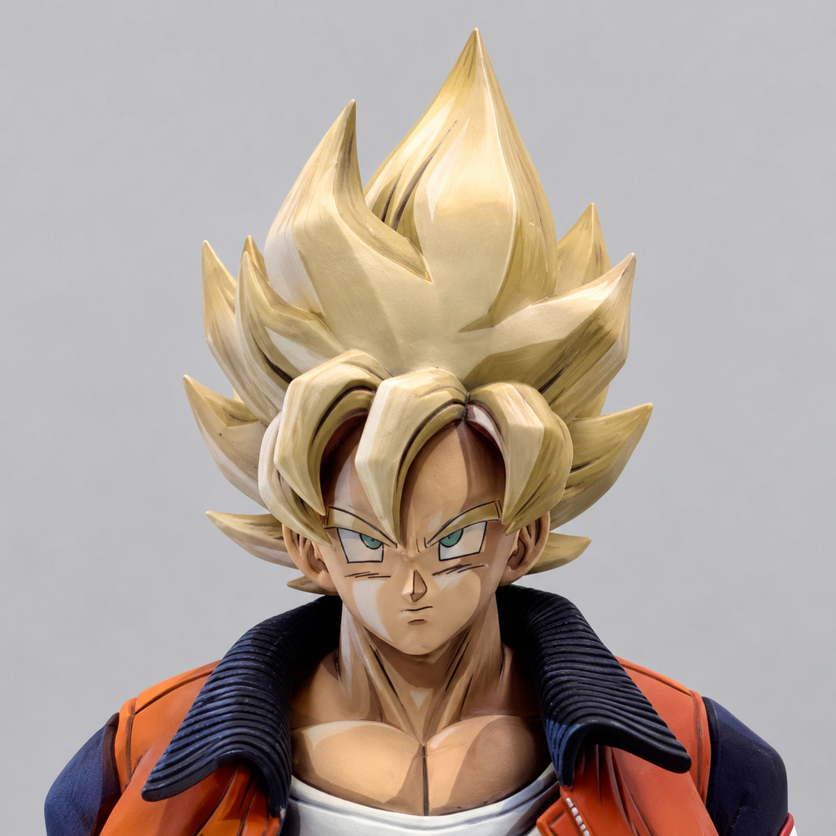 2D Anime Colour Dragon Ball Casual Son Goku Figure Repaint — head detail