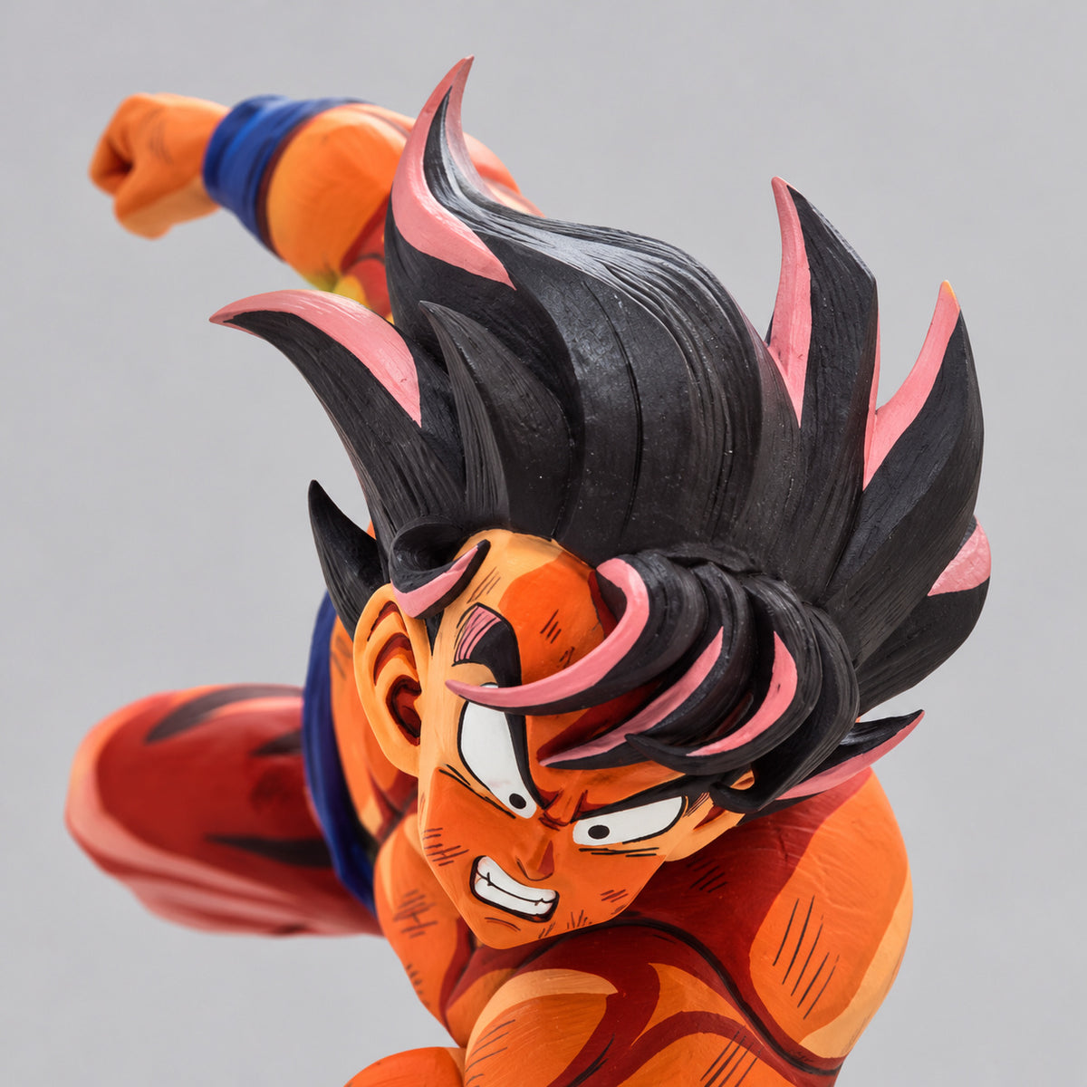 Comic Colour Dragon Ball 2D Figure Goku vs Vegeta Repaint — head detail