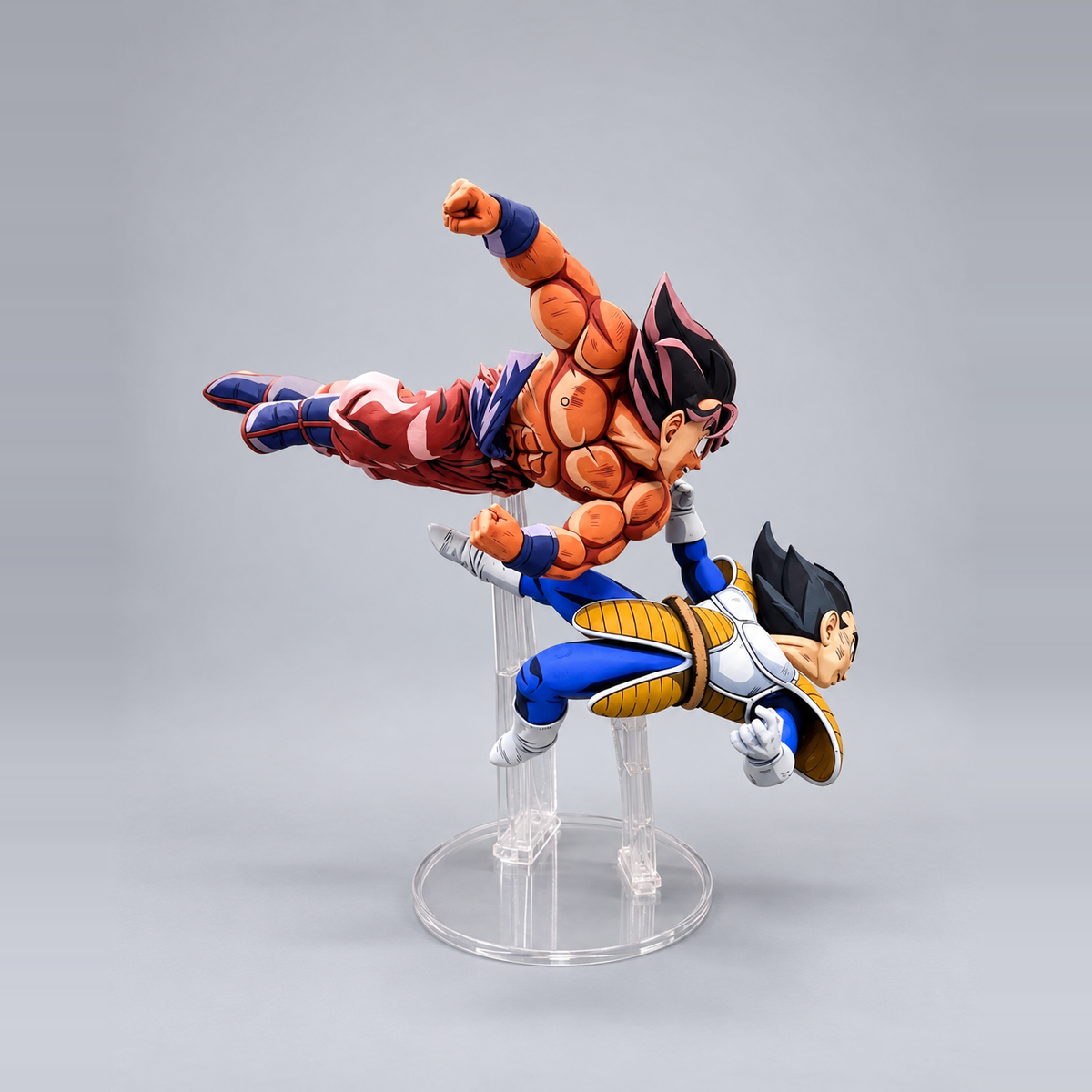 Comic Colour Dragon Ball 2D Figure Goku vs Vegeta Repaint — side or detail view
