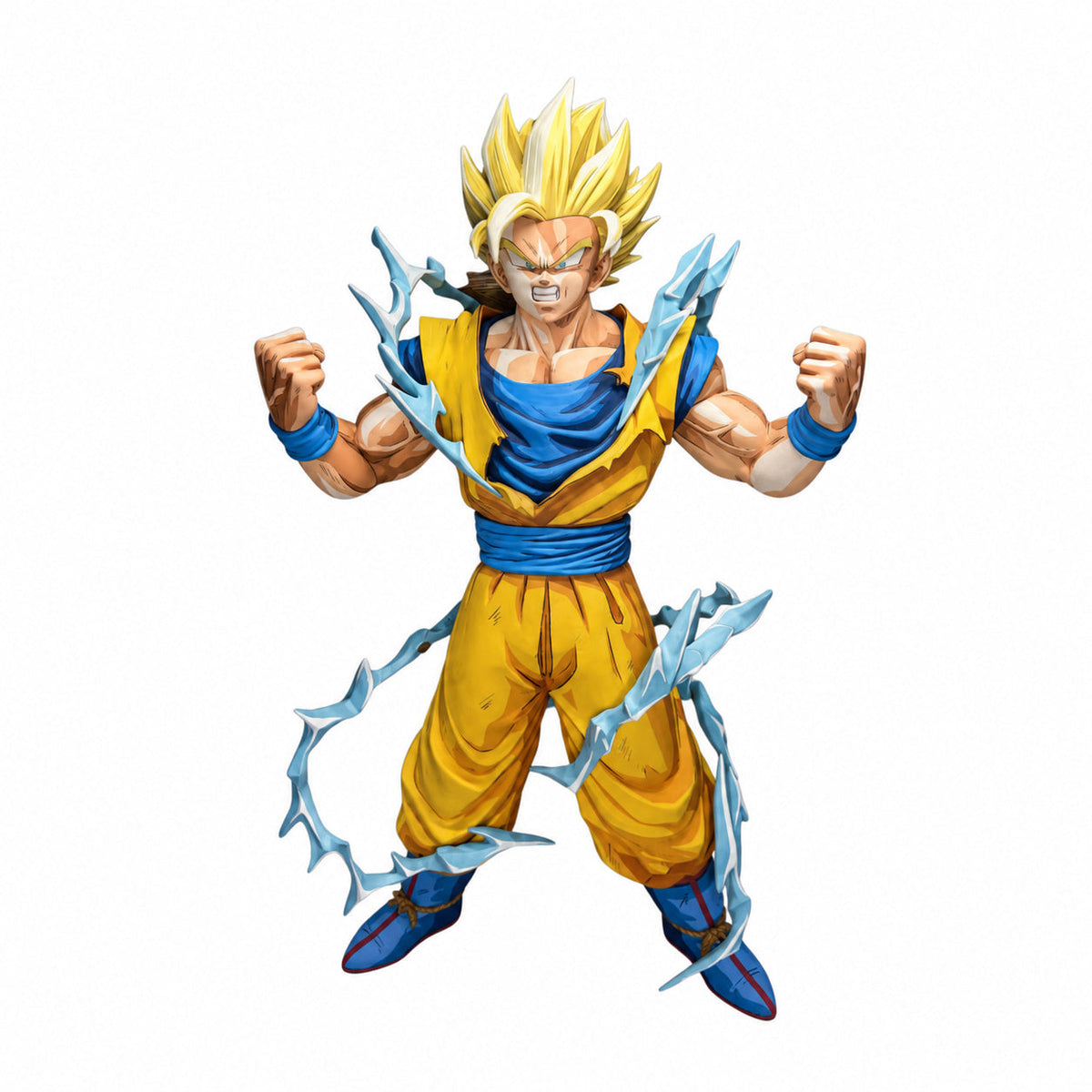 Dragon Ball Super Saiyan Goku 2D Figure Repaint — full figure