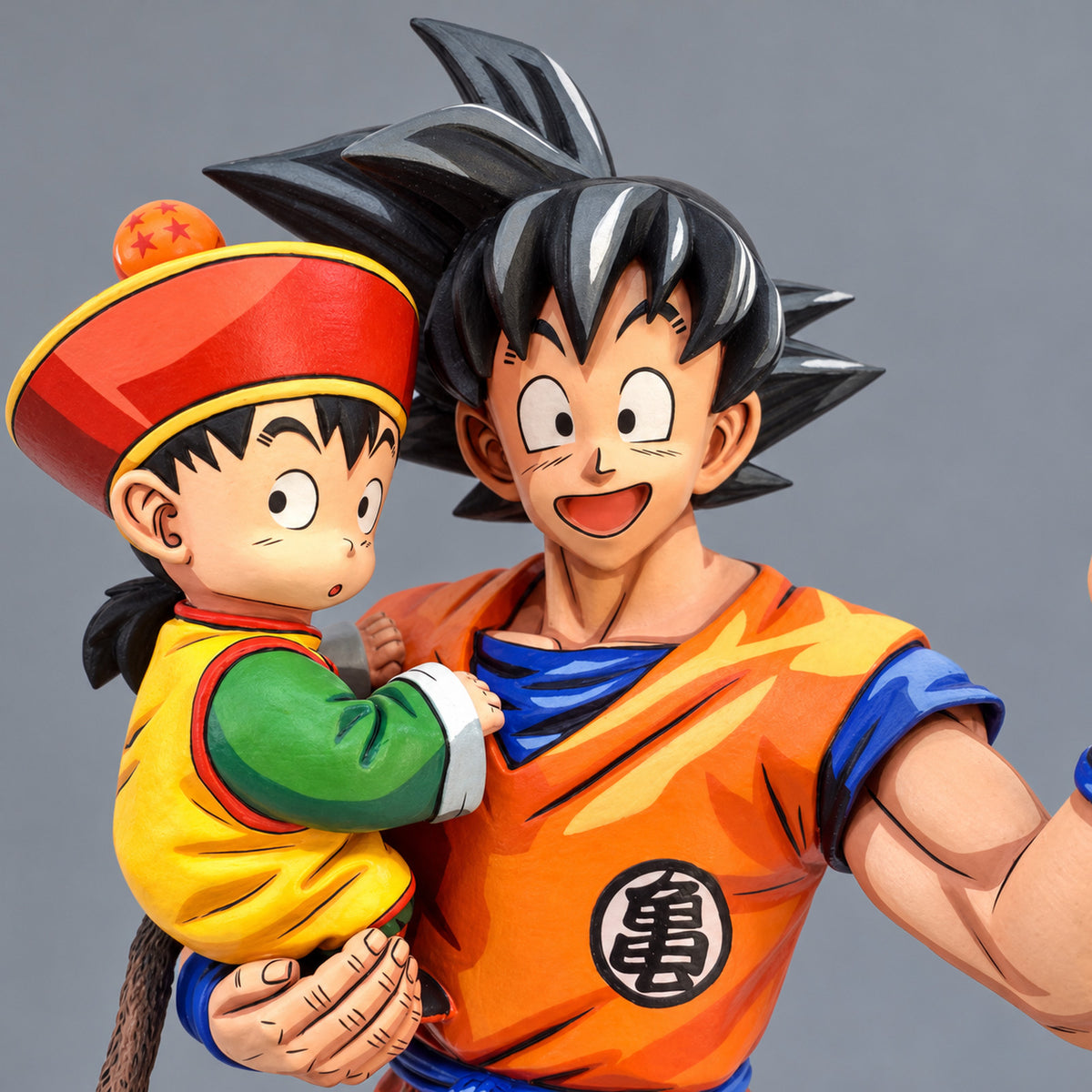 Dragon Ball Z Goku & Gohan 2D Figure Repaint — head detail
