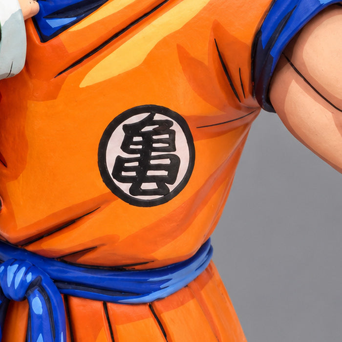 Dragon Ball Z Goku & Gohan 2D Figure Repaint — close-up of chest emblem and costume shading