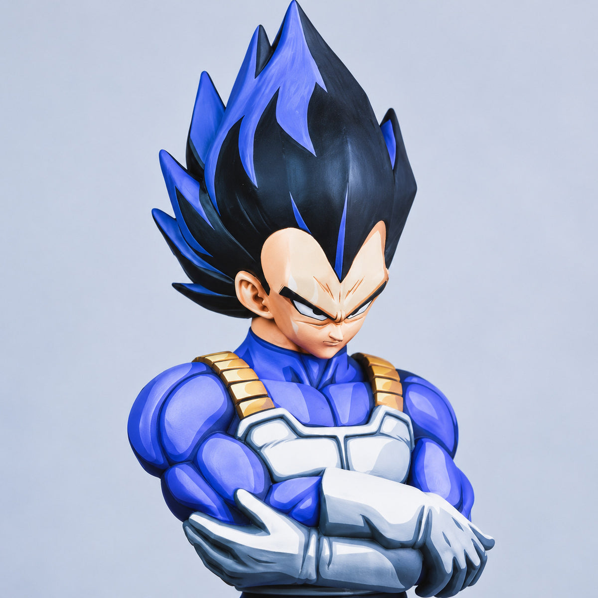 Dragon Ball Z Vegeta Figure Repaint — face and hair detail