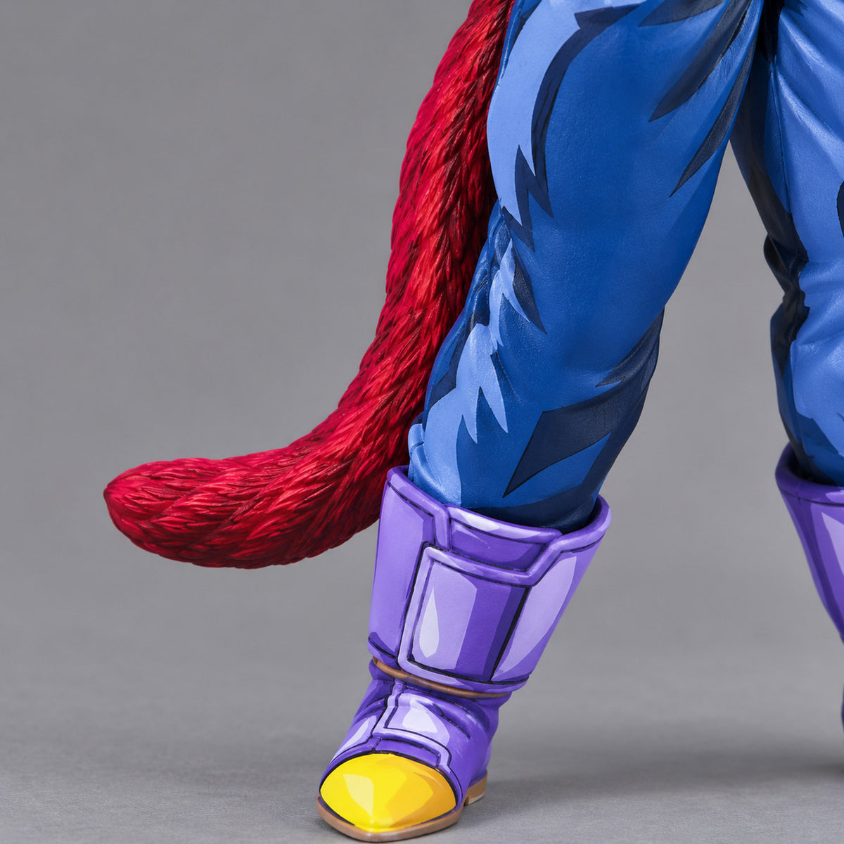 Super Saiyan 4 Vegeta 2D painted collectible, red tail, trouser leg and boot detail