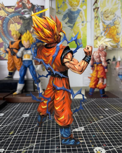 Anime Colour Super Saiyan 2 Son Goku Figure Repaint