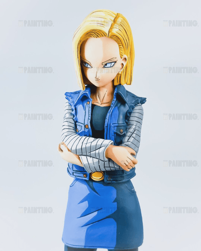 2D Style Dragon Ball Z Android 17 & 18 Figure Repaint 2D Style Dragon Ball Z Android 17 & 18 Figure Repaint