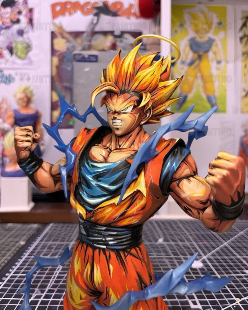 Anime Colour Super Saiyan 2 Son Goku Figure Repaint