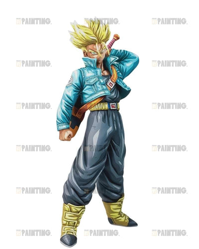 23CM Dragon Ball Future Trunks 2D Comic-Style Repaint