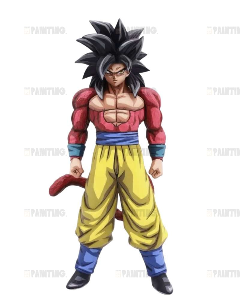 21CM Dragon Ball GT Super Saiyan 4 Goku Figure Repaint