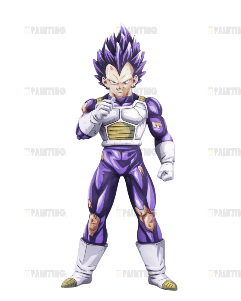 29CM Dragon Ball Z Vegeta Ultra Ego War Damage Figure Repaint
