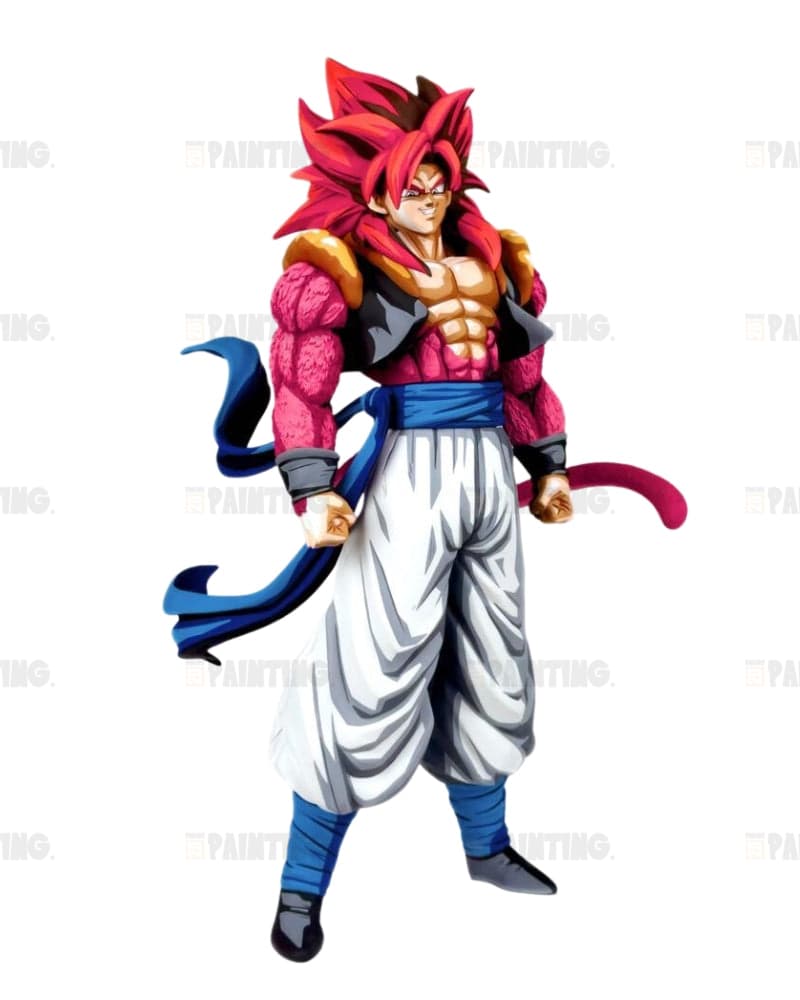 2D Anime Colour Gogeta SSJ4 Dragon Ball Figure