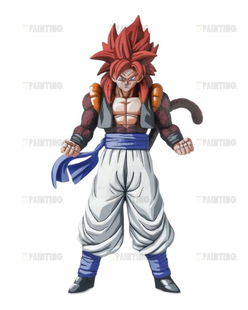 20CM Dragon Ball GT Gogeta Super Saiyan 4 Figure Repaint
